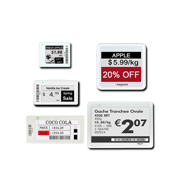 Etiquetas Electrónicas Digitales Para Estantes De Supermercado,Etiquetas De  Precio,Kit De Demostración,Novedad - Buy Electrónica Etiqueta De Precio Con  De Visualización Bastidores,E Etiqueta Supermercado Nueva Llegada E  Pantalla De Papel Para El 