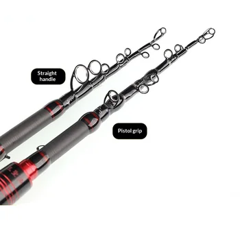Vibration-out Luya Telescopic H-adjustable Portable Lei Qiang 2.1m Straight Handle Carbon Sea Fishing Throwing Rod Cross-border – Rod – view 4