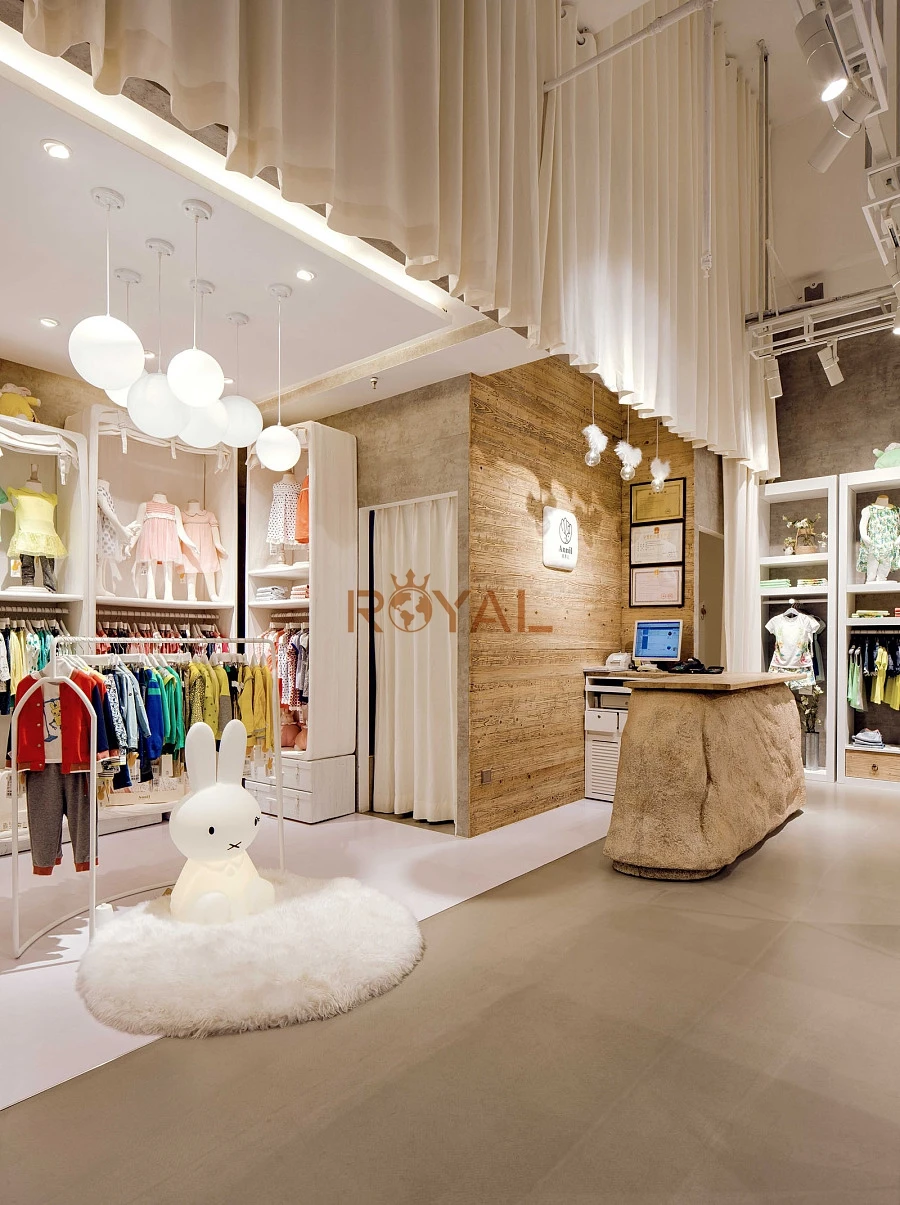 Kids Shoes Display Rack  Decoration and Design Shops Baby Clothes Display showcase Baby Store Wooden Furniture Display