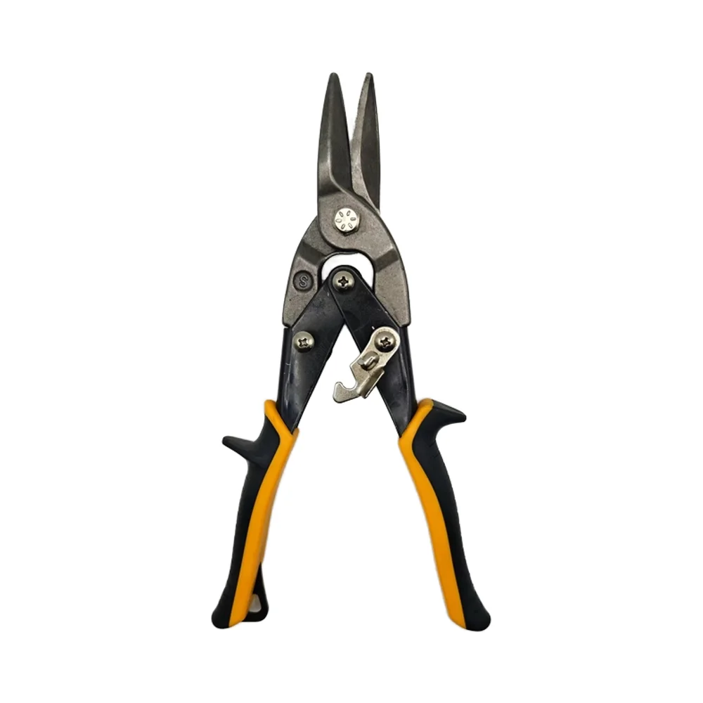 Wholesale Professional Custom Taiwan Type Aviation Tin Snips Industrial Grade Chrome Vanadium Straight Scissors Smooth Steel