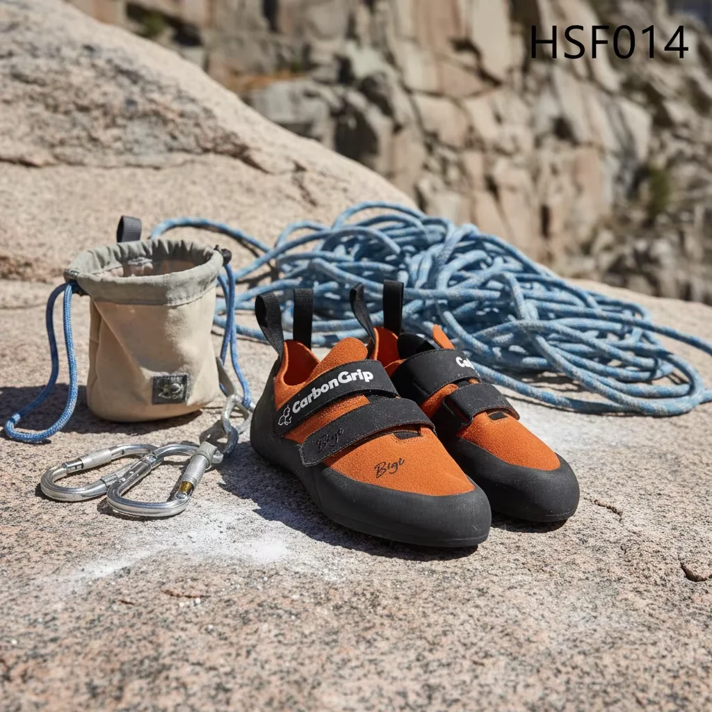 LXG,USA Popular Natural Rock Face Toe Hooking Beginner Climbing Shoes Daily Practice Scarlet Rock Shoes for Kids/adult HSF014