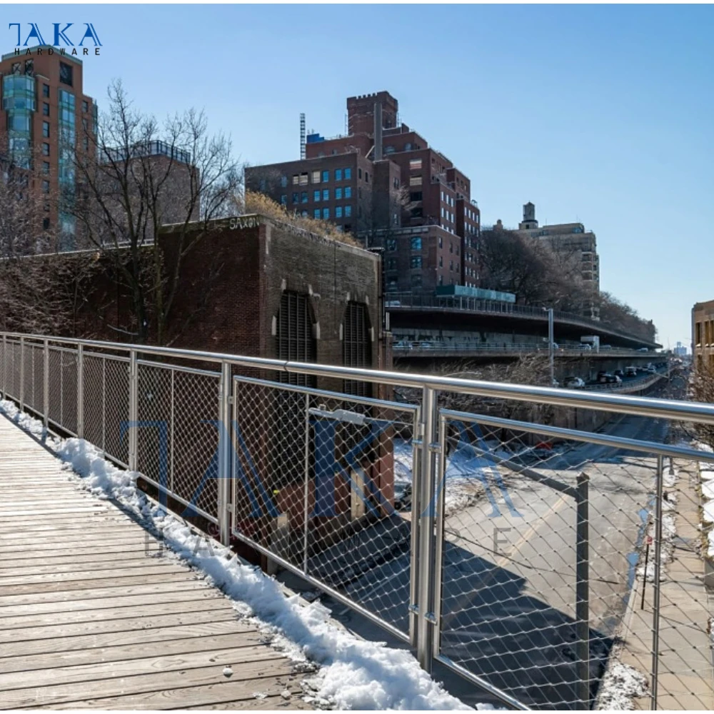 Stainless Steel Wire Mesh Deck Railing for Outdoor or Indoor Steel ...