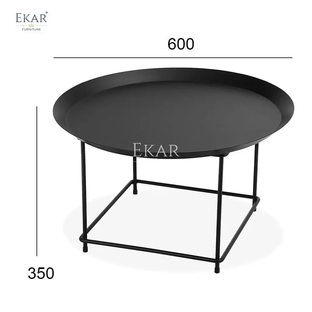 product modern black white matte finish metal corner table for home hotel accent living room furniture for decoration usage in hospitals461-66