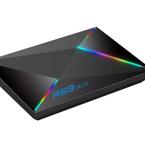 R69 Plus 4gb 64gb Tv Box Android 14 Smart TVBox H728 2.4G/5Ghz Wifi HDR 4K 1000M R69 Media Player 8K Set-Top Box