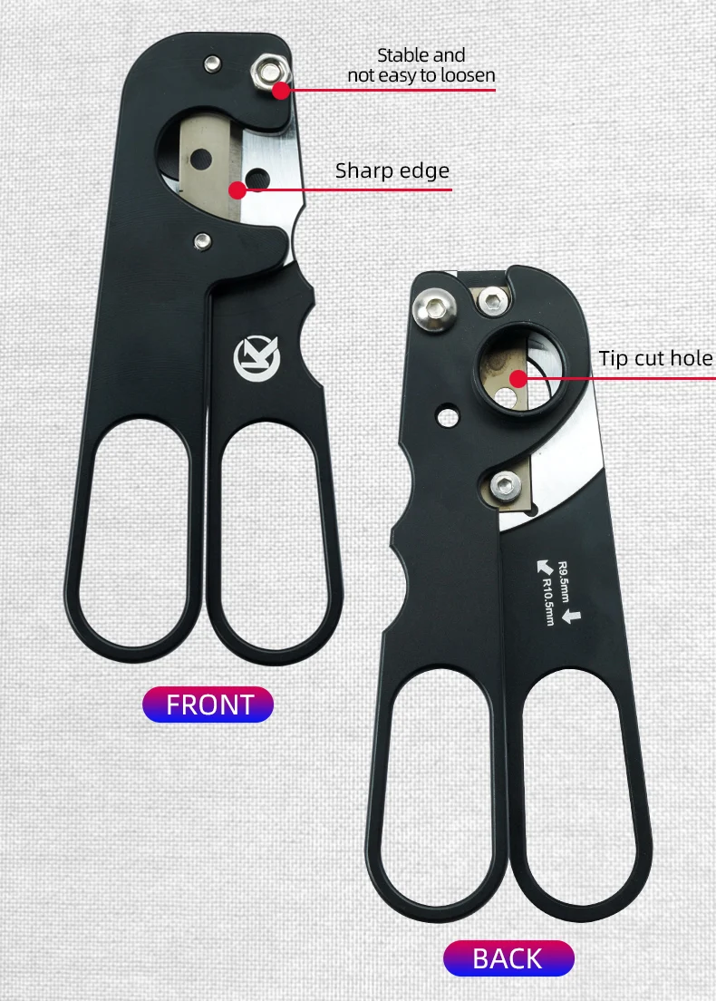 Konllen Billiards Cue Tip Excision Tool Metal Scissors Carom Snooker Pool Cue Tip Cutting Repair