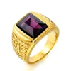 Full gold purple gem