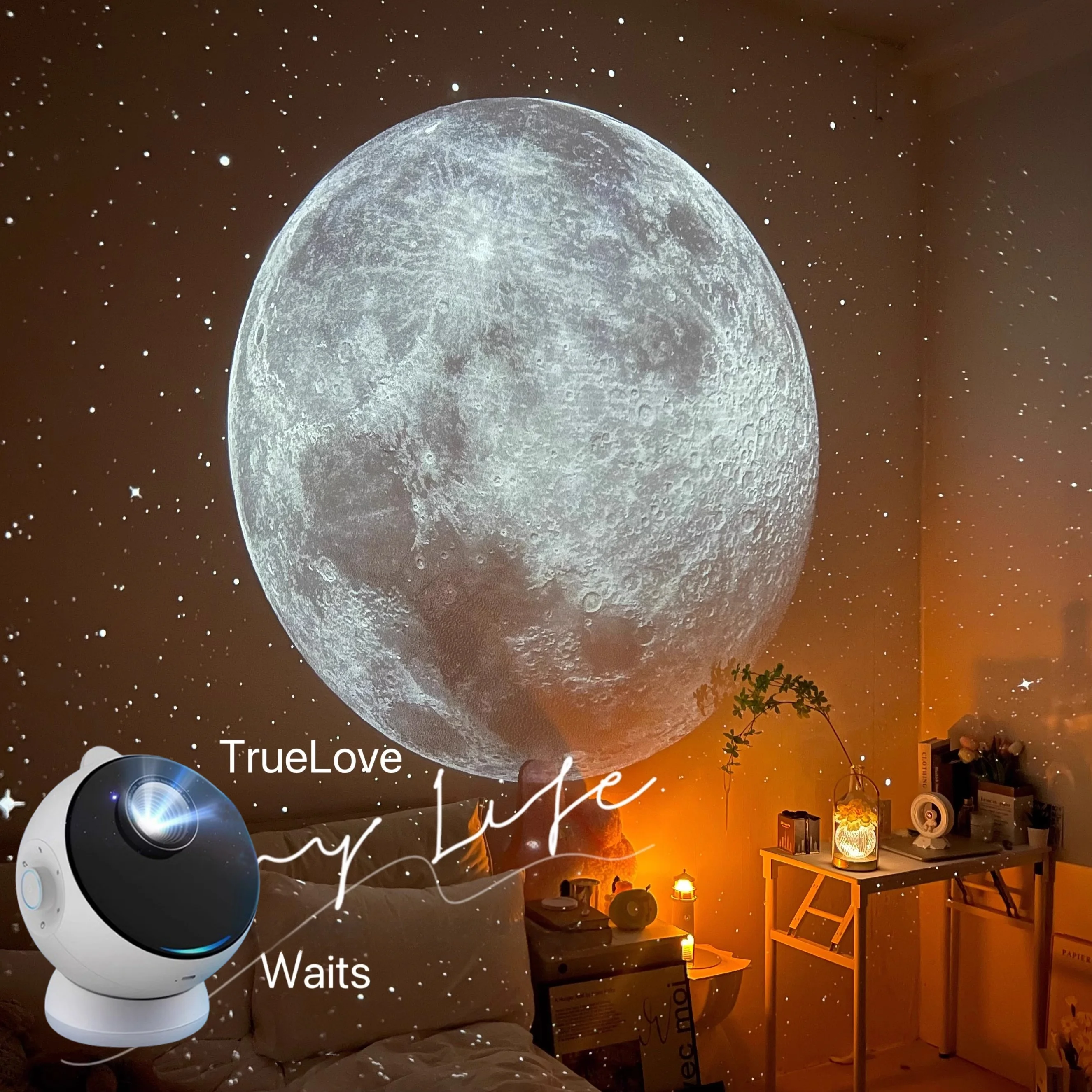 Galaxy Projector Nachtlampje met Afstandsbediening | 15 Films Draagbar