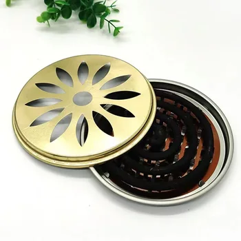 Mosquito Coils Holder Large Metal Insect Repellent Rack With Cover Selling Mosquito Repellent Incense Plate For Home Outdoor