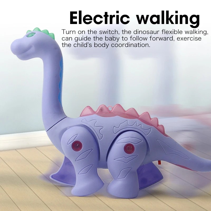 Oem Walking Battery Operated Electric Dinosaur Toy For Child With Light ...