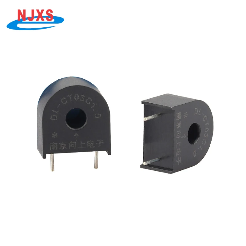 Small Ac Current Transformer Pcb Mount DL-CT03C1.0 5A/5mA 1000:1 DL-CT03C2.0 5A/2.5mA 2000:1 pin type Low Voltage Encapsulated
