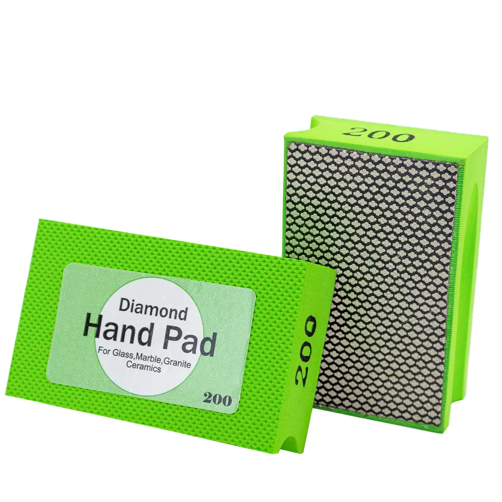 4pcs Electroplated Diamond Hand Polishing Pads for Stone Grit 60 120 200 400 