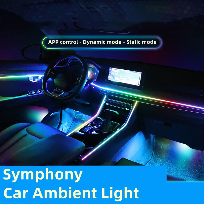 18-in-1 Full Color Neon Car Ambient Lighting - RGB 64