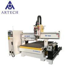 1325 Atc Cnc Router Wood Carving Machine with Rotary Axis Price From Jinan