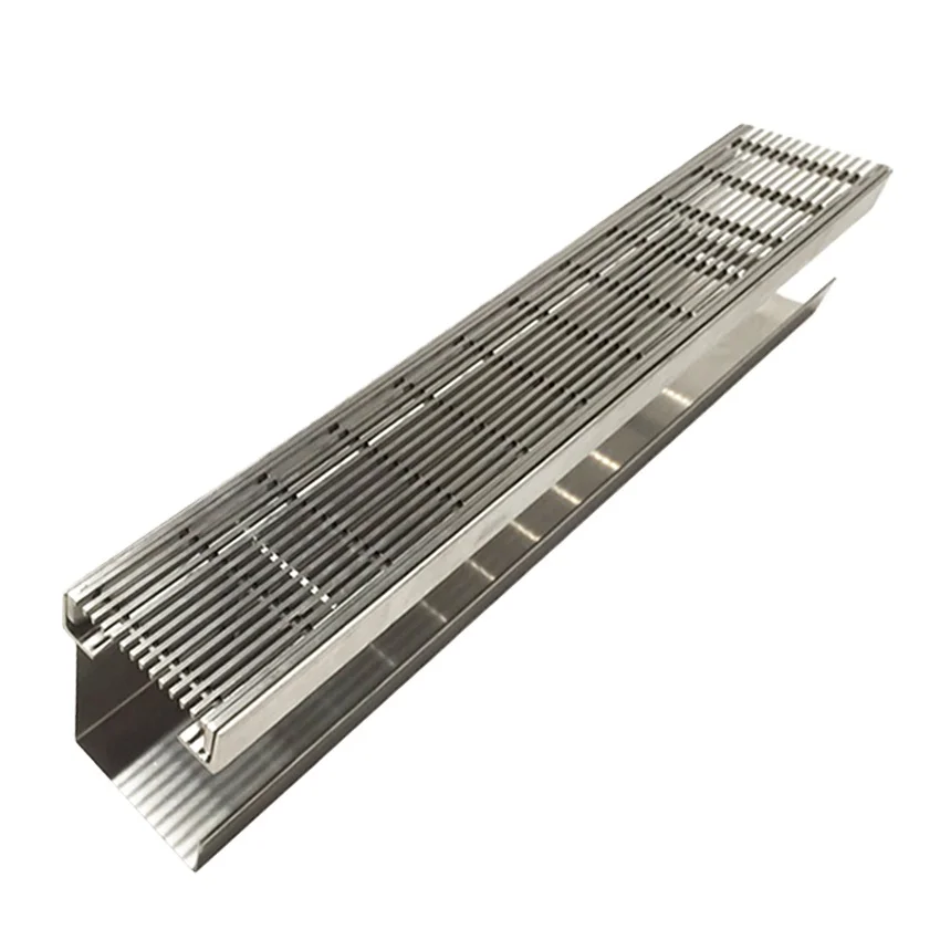 Stainless Steel Trench Drain Shower Drainage System With Slimline Heel ...