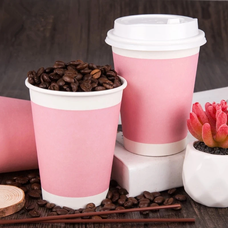 16 Oz Cups Lid Disposable Paper Cup