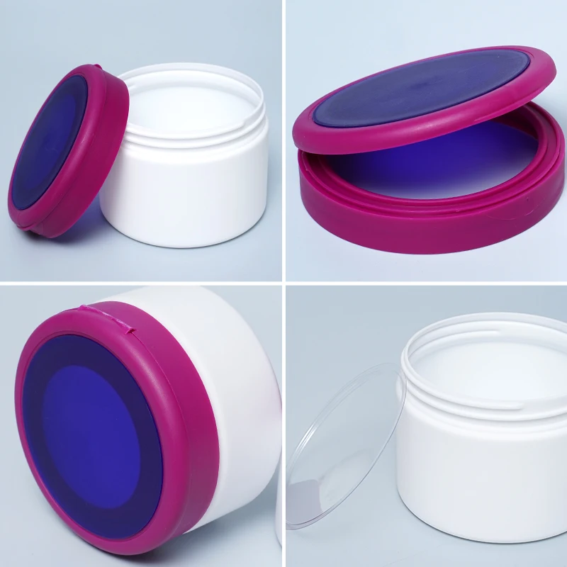 240ml 300ml 500ml High Quality Hair Mask Jar With Plush Touch Hdpe Plastic Jar for the Hairdresser