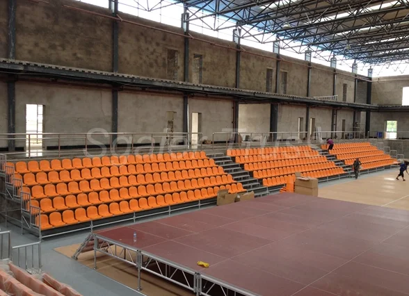 Good Quality Fast Set up Steel Galvanized Retractable Spectator Grandstand