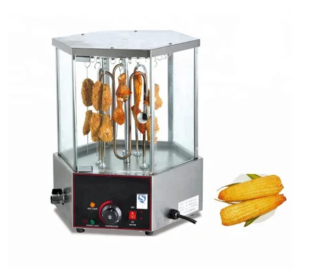 Electric Corn Roasting Machine Stainless Steel Revolve Type Grilled Corn Machine 220V New Condition