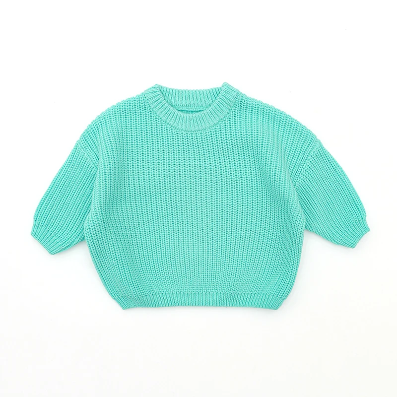 Custom Knit Children Winter Plus Size Girls Oversized Cotton Pullover ...