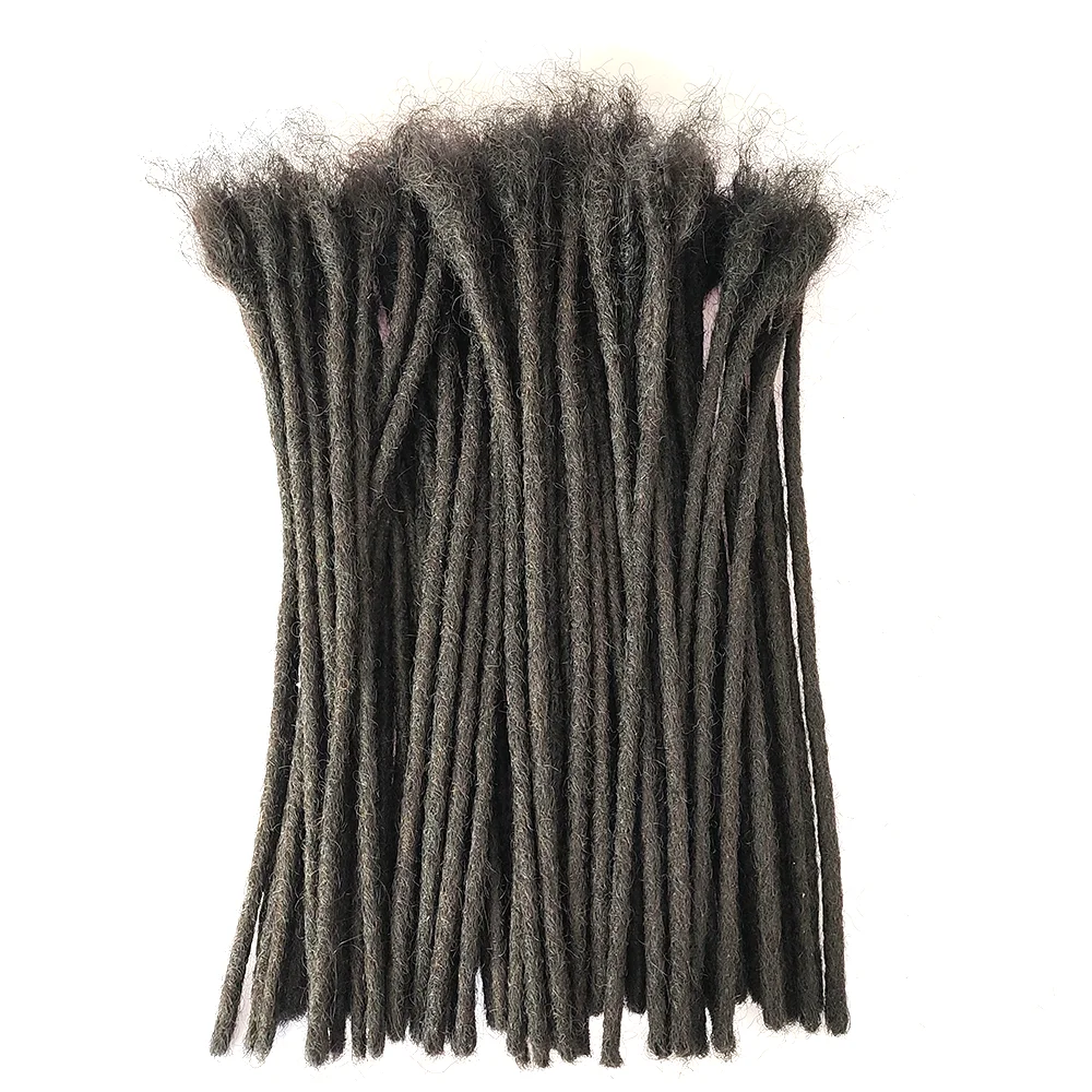 Dreadlock Extensions Human Hair 8 Inch 0.4cm Width 70 Strands Loc