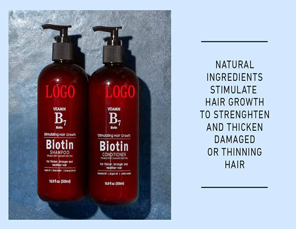Oem Vitamin B7 Hair Growth Stimulating 500ml Hair Shampoo And