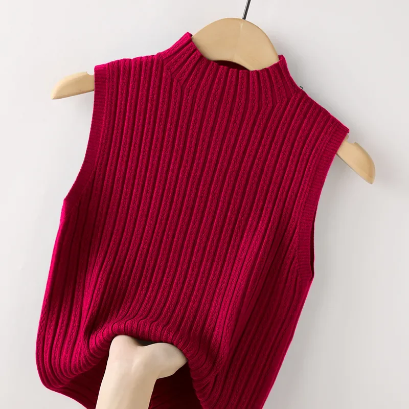 Women's Slim Knitted Bottoming Shirt Vest main image 0