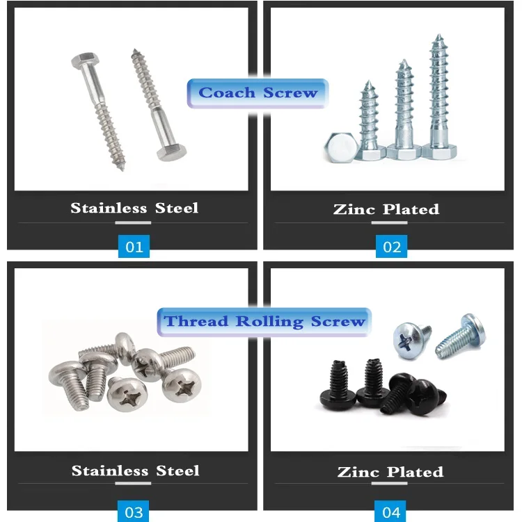 Philips Pan Flat Hex Head Selftapping Screw Torx Square Drive