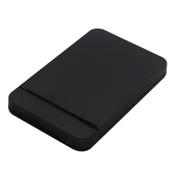 2.5 Inch SATA HD External Hard Drive Enclosure USB3.0 Plastic Case with 5Gbps Support UASP for SSD 4TB Tool Free
