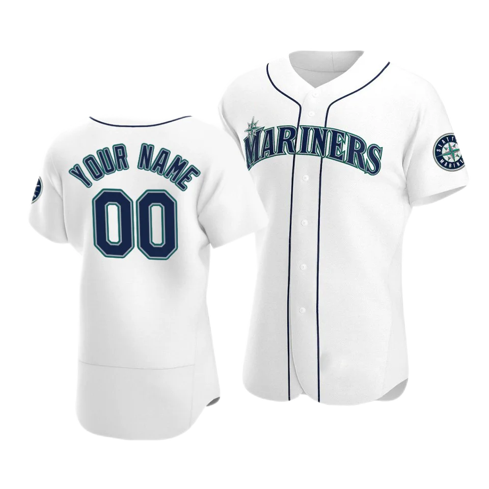 Wholesale 2022 Men's Seattle Mariners 00 Custom 1 Kyle Lewis 17 Mitch  Haniger 15 Kyle Seager Ken Griffey Jr Stitched S-5xl Baseball Jersey From  m.