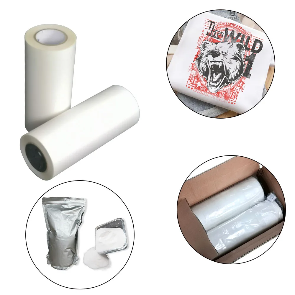 Wholesale 75um Dtf Paper Roll To Roll Dtf Transfer Film Glitter