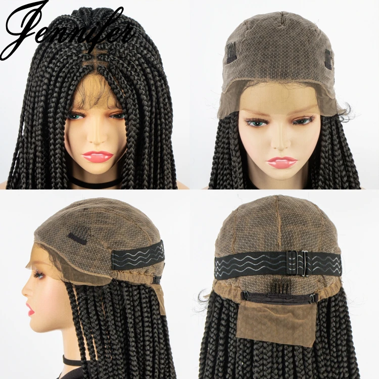 Jennifer Synthetic Full Lace Wig Braided Wigs For Black Women Crochet