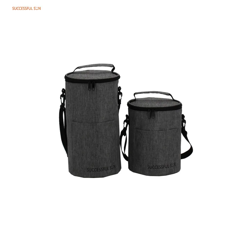 product 2025 new style cylinder bag large capacity messenger bag versatile bucket polyester cloth shoulder bag for women-8