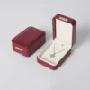 scatola per collana bordeaux