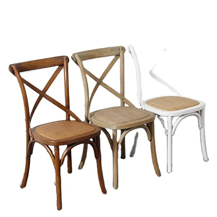 Industrial Metal Frame Stacking Chairs Stackable Cross Back Wood Chair