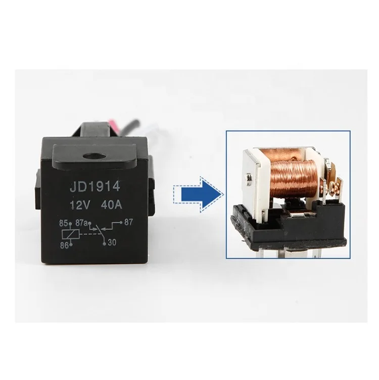 80a 5-pin Relay 12v/24v Automotive Relay Socket 40a Rated Current 12v ...