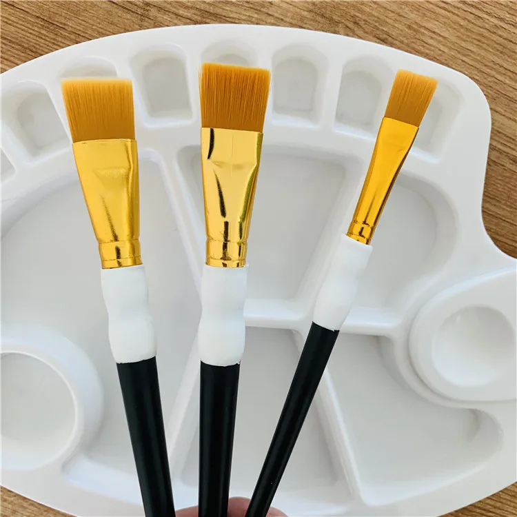 Wholesale High Quality Oil Painting Wholesale Taklon Paint Brush for Artist