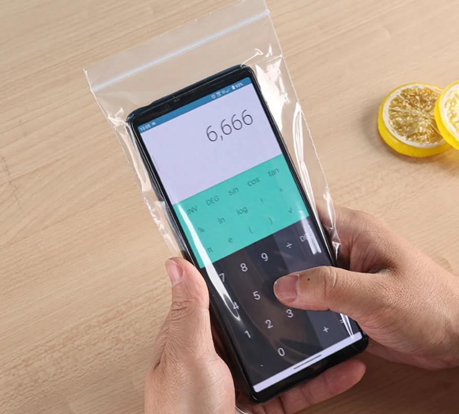 Mobile Phone Selfsealing Bag Waterproof And Dustproof Bag Pe