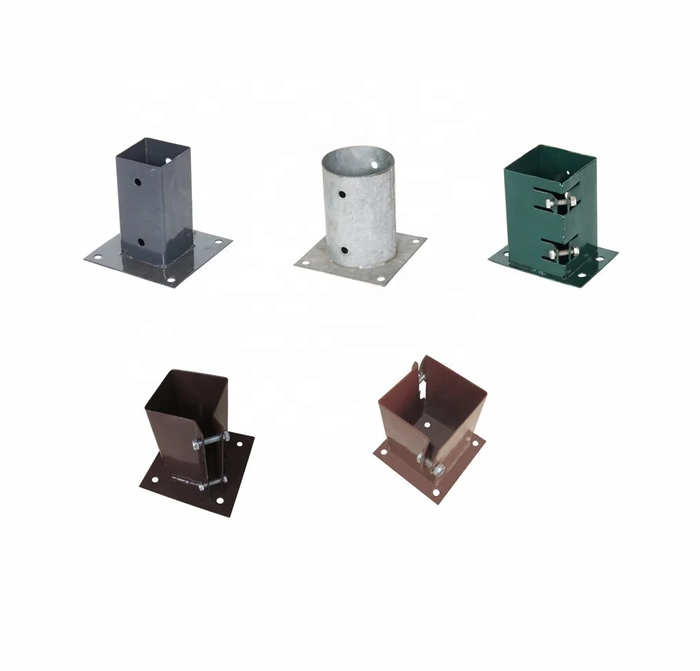 Fence Post Anchor Ground Plate Heavy Galvanized Fence Stakes Post Base