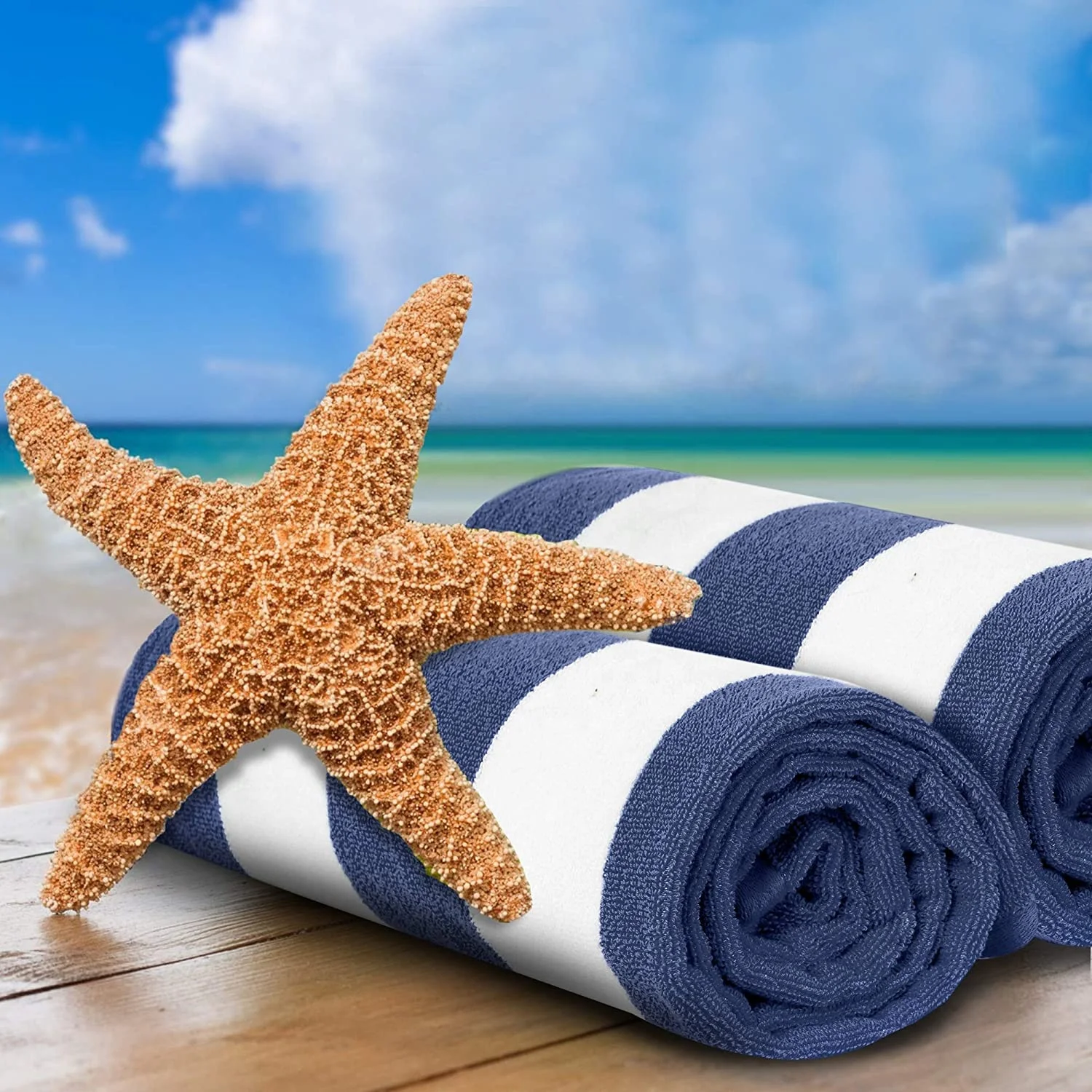 Big Beach Towels - Quick-Dry, Sustainable & Soft Comfort