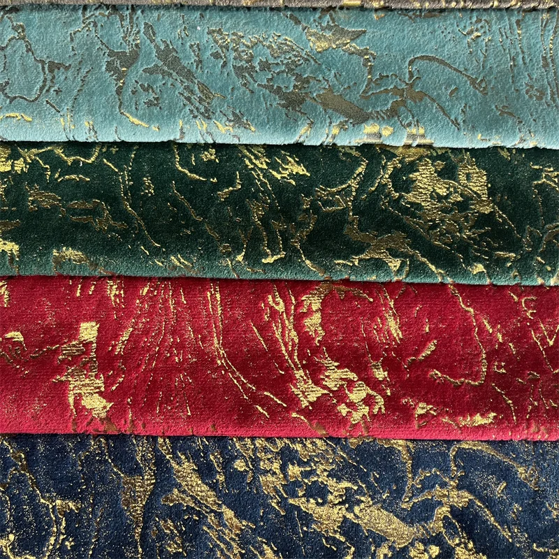 Classical Holland Velvet Glue Embossed 100% Polyester Knitted Fabric for Car Sofa Cushion & Furniture for Curtains & Accessories