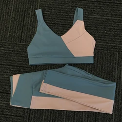 Новый дизайн, спортивная одежда для тренажерного зала, спортивный комплект с бюстгальтером и леггинсами для фитнеса, комплект для йоги в тренажерном зале