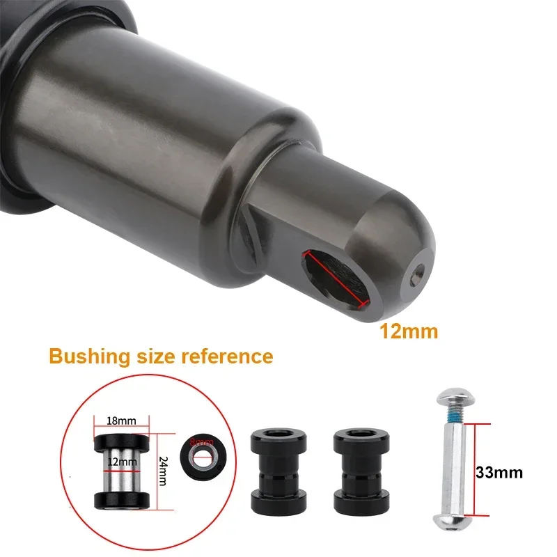 Amortisseur VTT - Ressort Réglable 165x24 Mm - Neuf Sous Blister