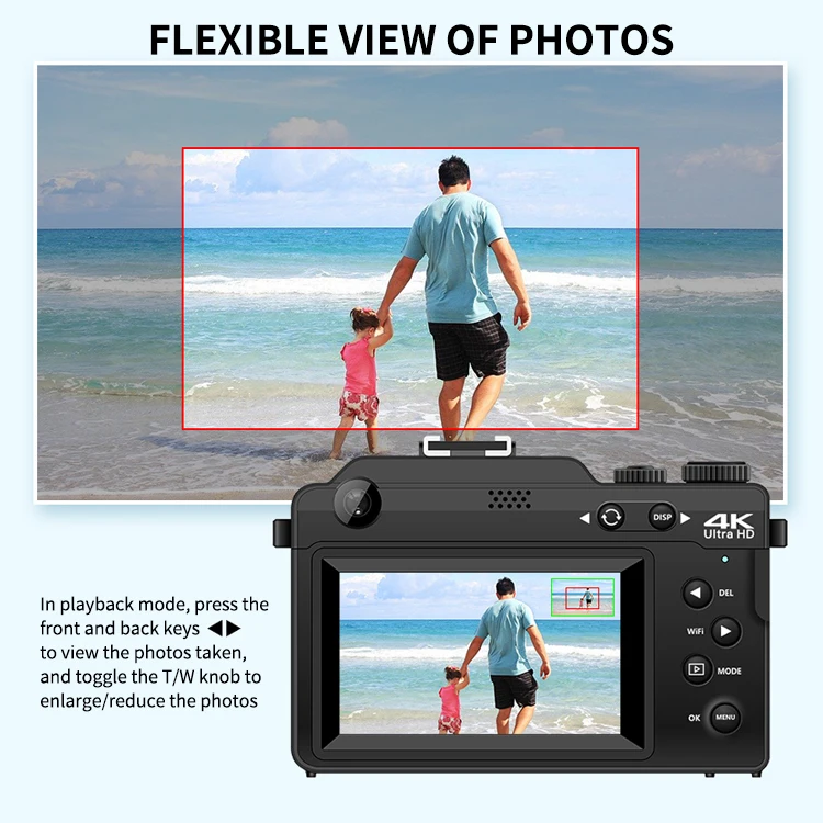 Retro 4k Point And Shoot Digital Selfie Camera Buy Point And Shoot