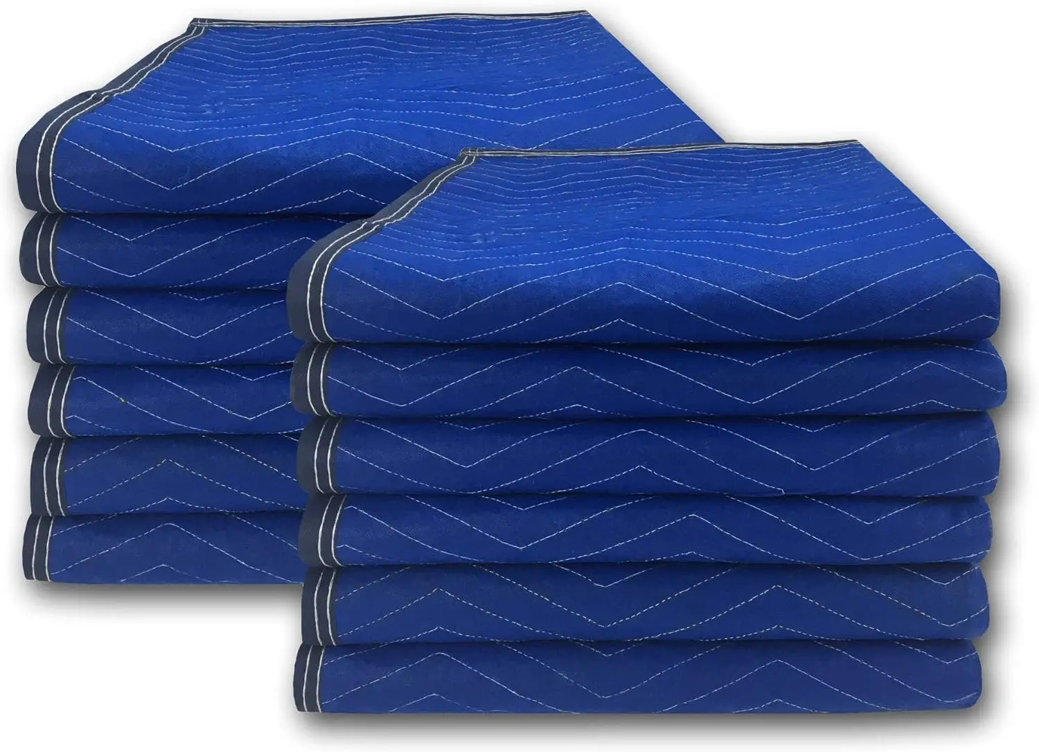 Economy Moving Blankets (6 Pack) 35lbs/doz 2.92lb/ea 72" X 80",Blue