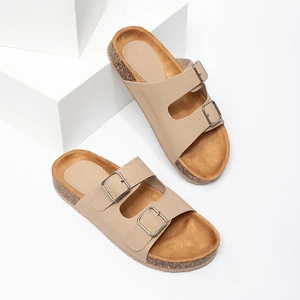 Women's Lightweight Fashion Trend Spring Summer Autumn Low Heel Sandals EVA Outsole Suede Midsole PU Upper Lining Exposed Toe