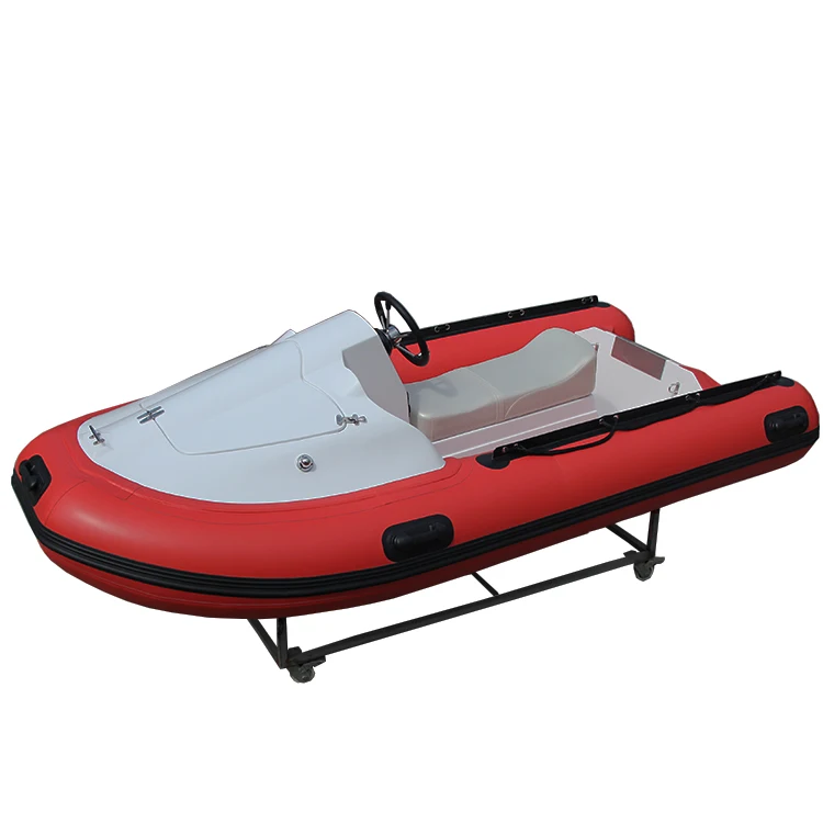 Barca gonfiabile in vetroresina per moto d'acqua con tubo in PVC / HYPALON Mini Rib Boat 330 350 390 Motoscafo gonfiabile per motoscafo