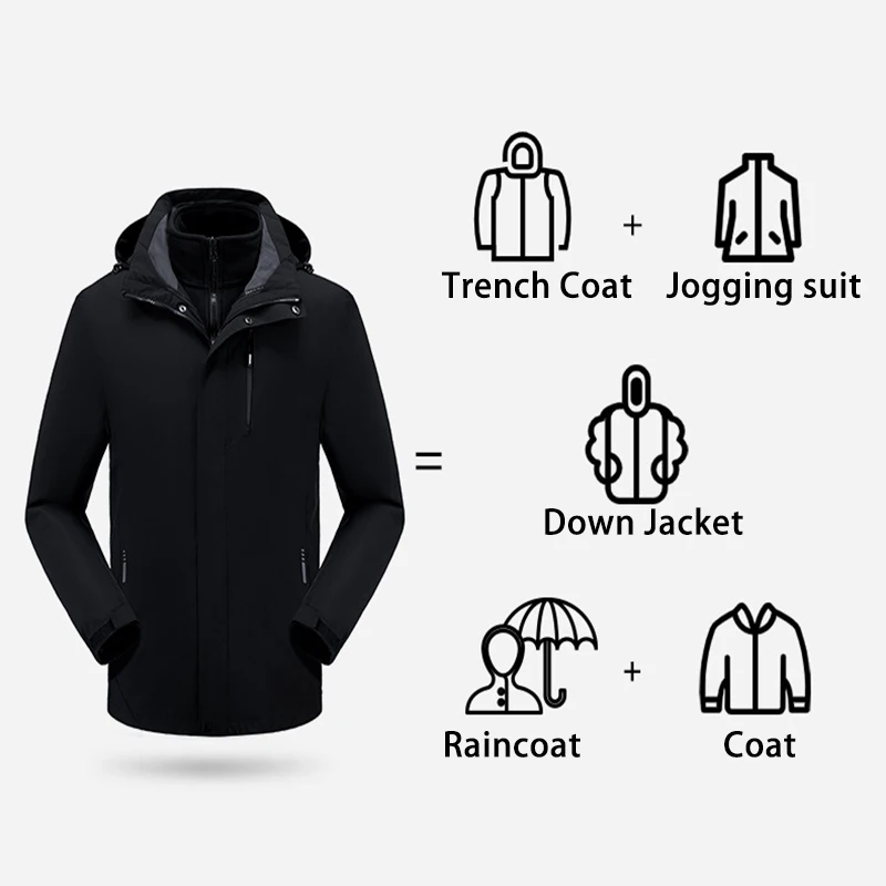 High Quality Women Hiking Camping 3 In 1 Jackets Breathable Waterproof