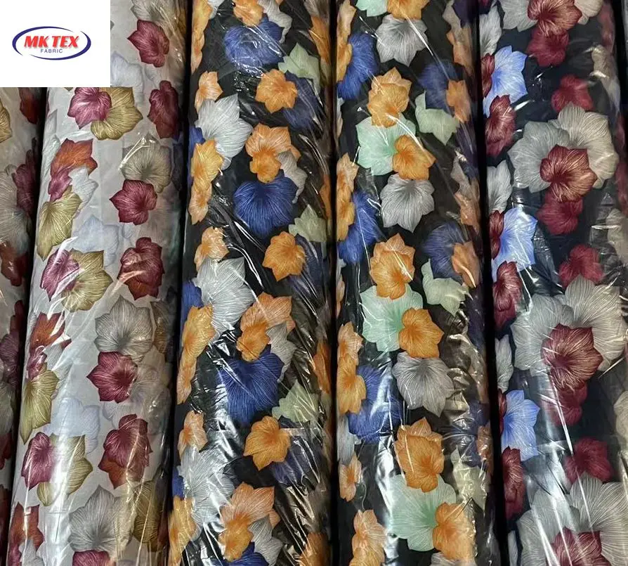 High Quality Appeal Textile Woven Korean 3068 Rayon Digital Print Fabrics Cotton Rayon Print