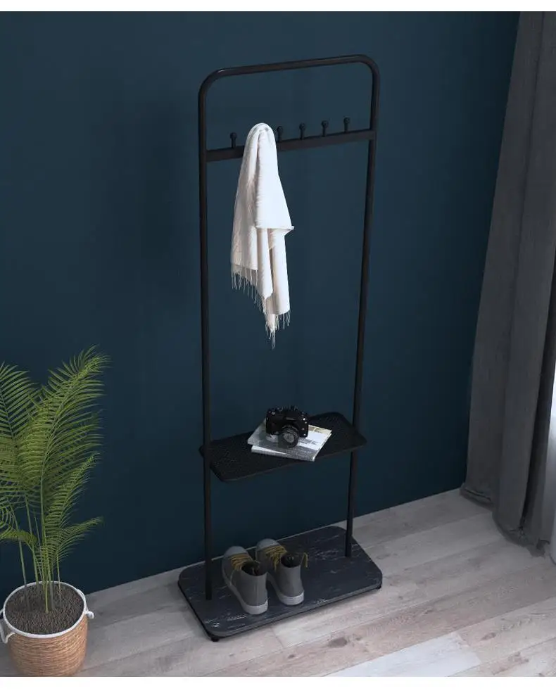 Fashion styling Metal coat rack with shoe stand Hotel Coat Stand