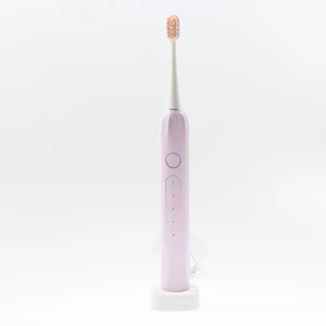 Factory Price IPX7 Waterproof Electric Toothbrush Sweet pink Color High-end Wireless Charge Electric Brash